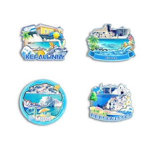 Personalised Made 3D/2D Souvenir City Customized Design Fridge Magnet Custom Logo Metal Enamel Epoxy Magnet Fridge Sticker For Souvenir Gift Home Decoration