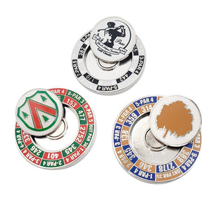 Custom Design Golf Ball Marker Iron Metal Golf Ballmarker Hat Clip Magnetic Factory Price Personalized Logo Soft Enamel Ball Marker